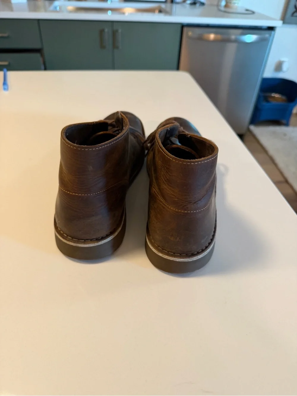 Clarks Men's Dark Brown Leather Chukka Boots